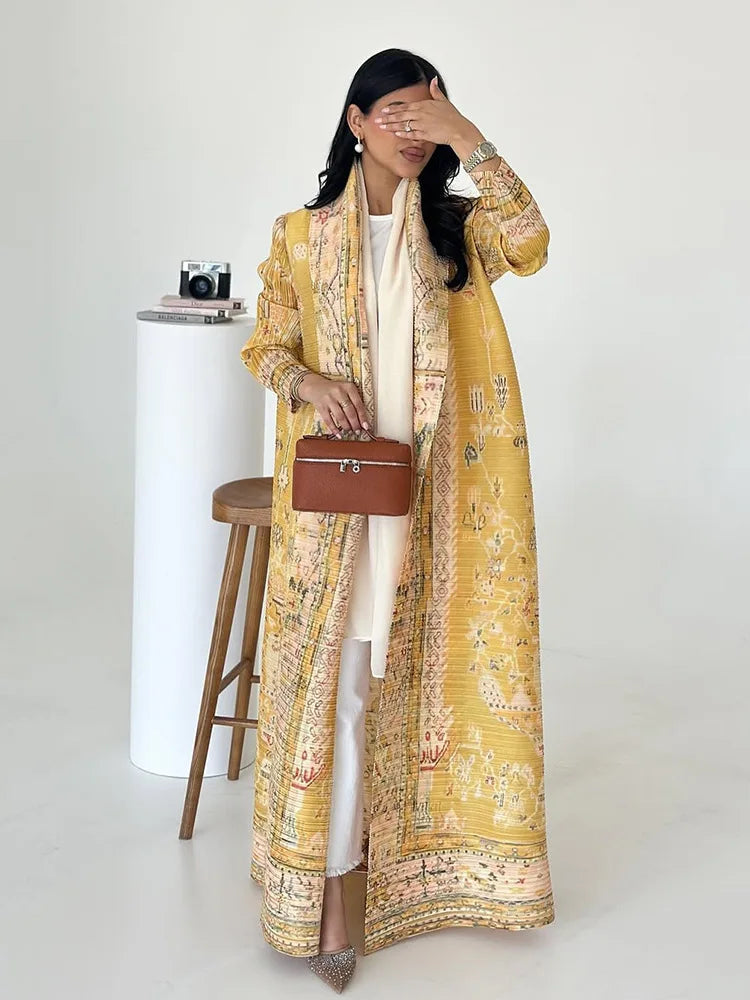 Vintage Print Abaya