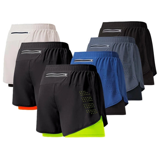 Men's Double Layer Running Shorts
