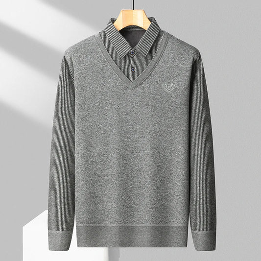 Fleece Polo Sweater