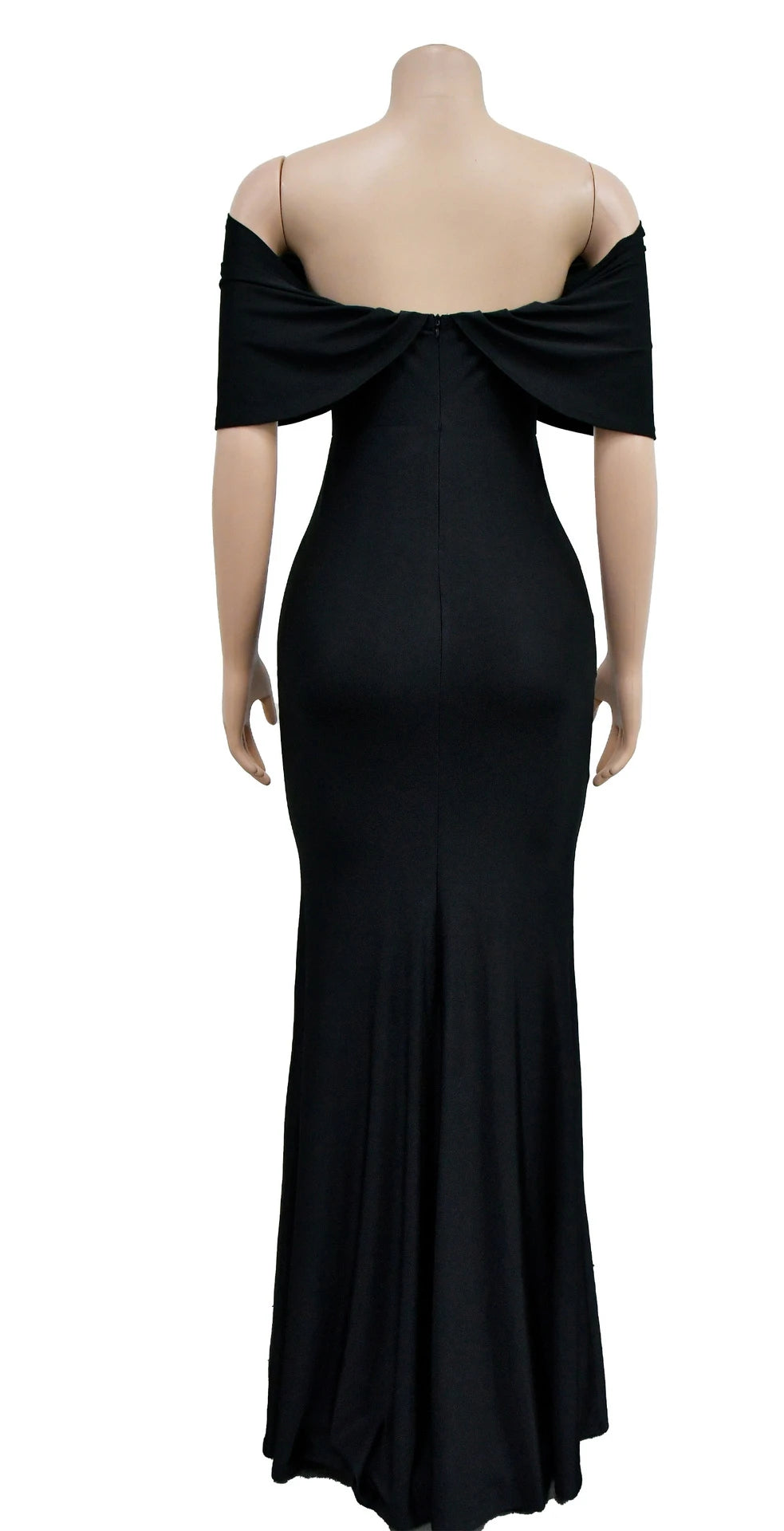 Off Shoulder Bodycon Maxi Dress