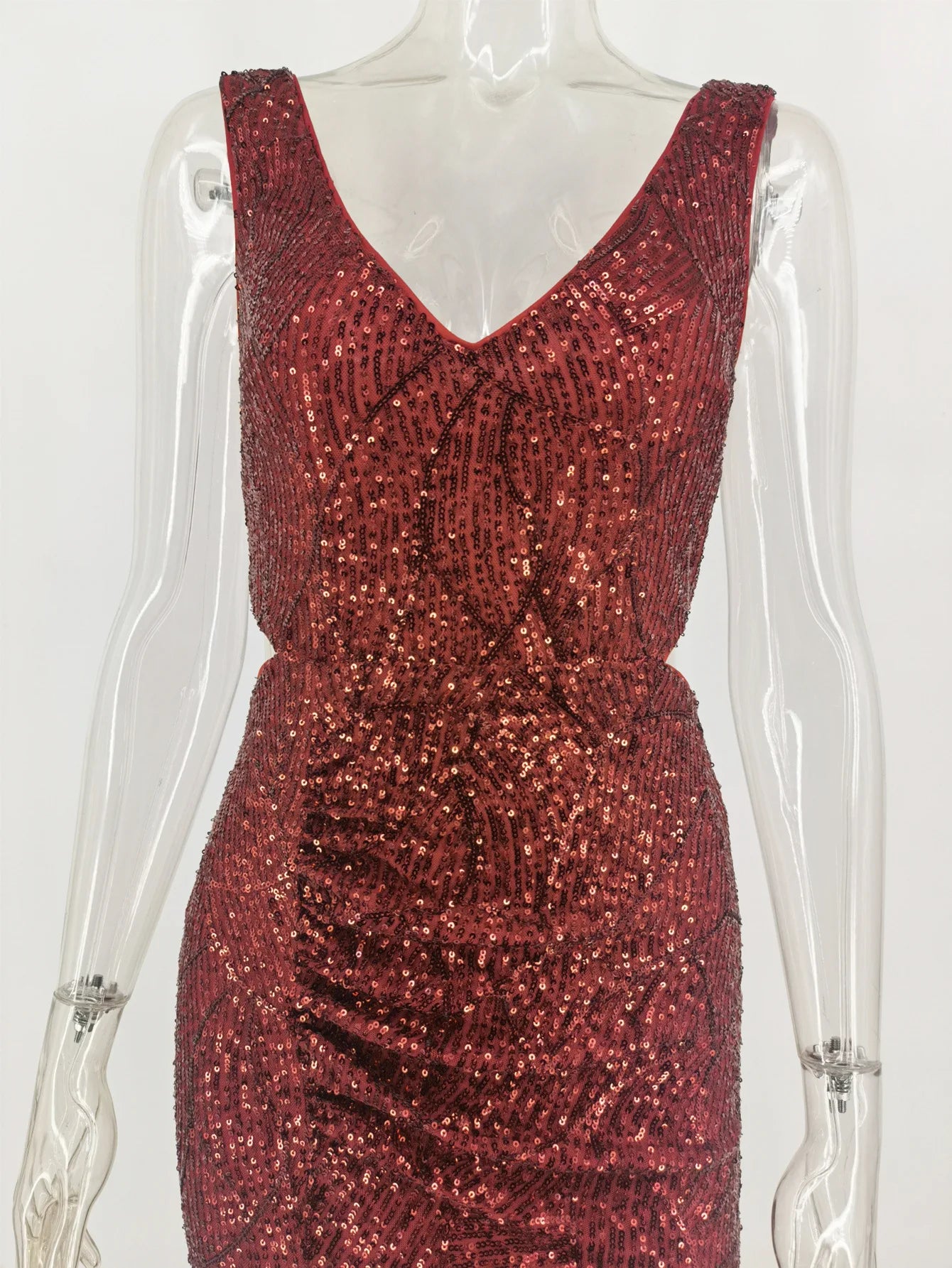 Sequin Bandage Long Dress