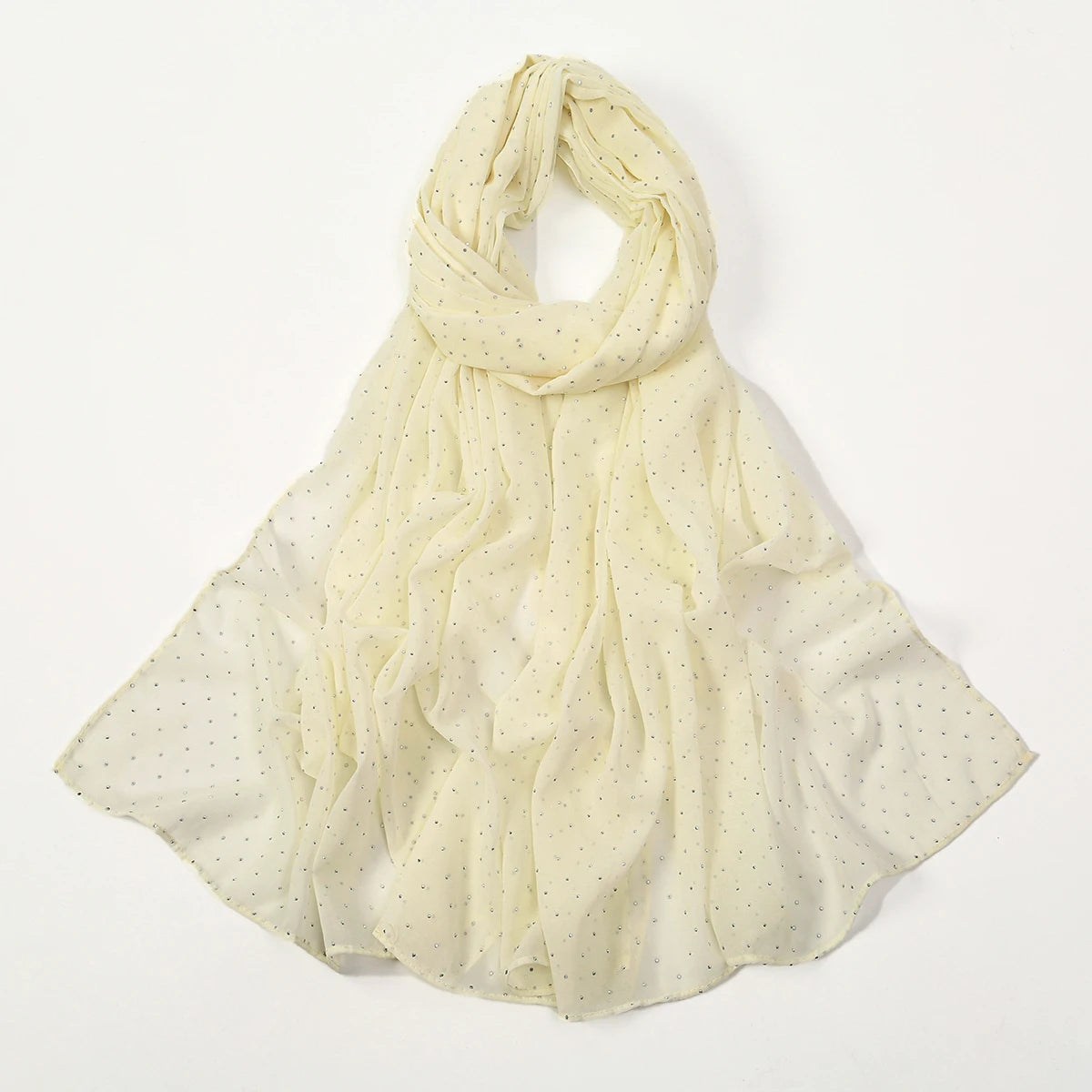 Rhinestone Bubble Chiffon Muslim Hijab Scarf Women Muslim Hijab Soft Shawls Hijabs Islamic Turban Premium Scarfs 180*70cm