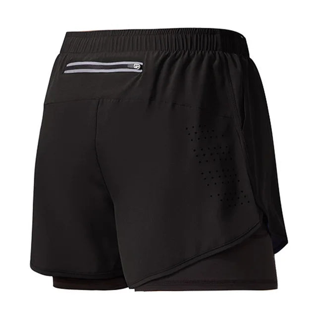 Men's Double Layer Running Shorts