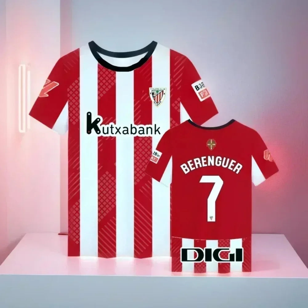 2025 Football Jersey Short Sleeve Summer Men's Tops Women's 3D Print Quick-drying T-shirts Sports Leisure Tees Training Clothes