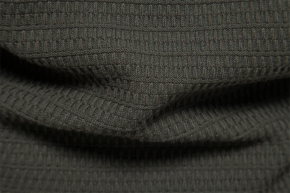 Cotton Mock Neck Cardigan