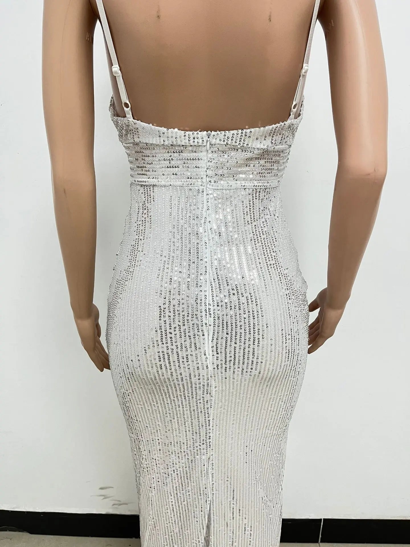 Sequin Halter Cocktail Dress