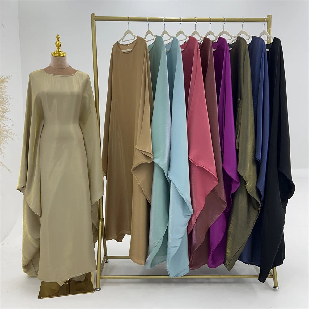 Satin Batwing Abaya