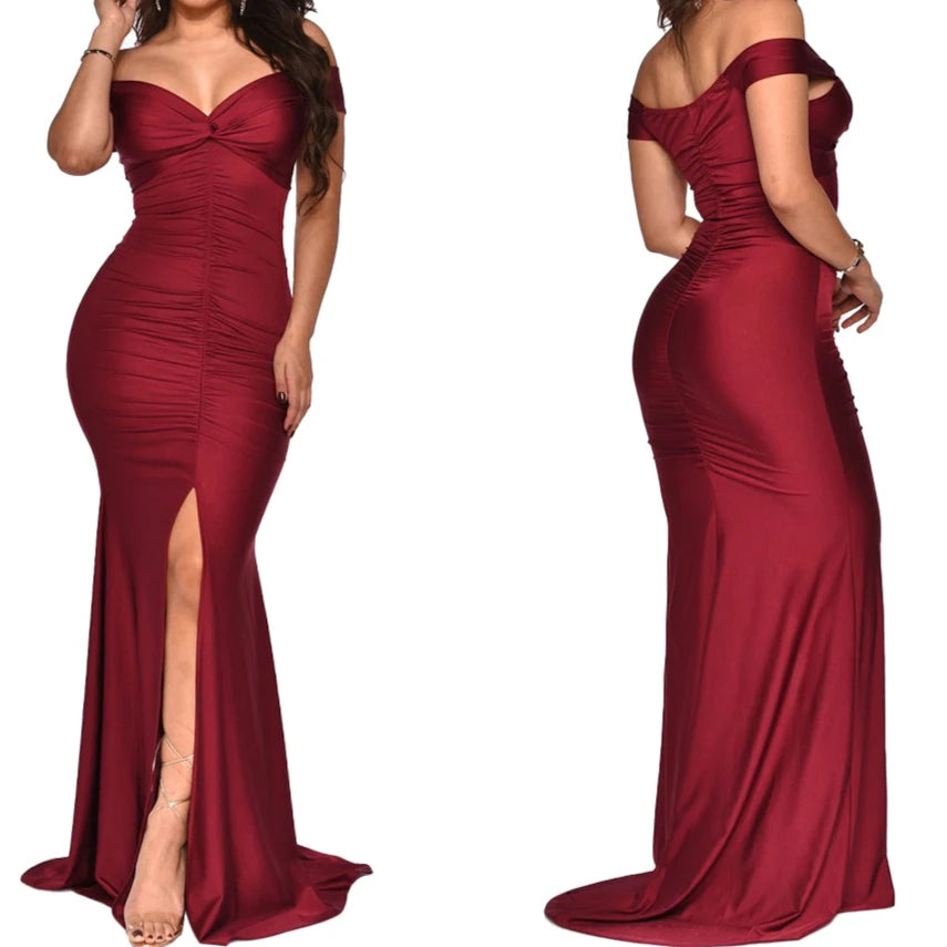 Backless Bodycon Evening Dress