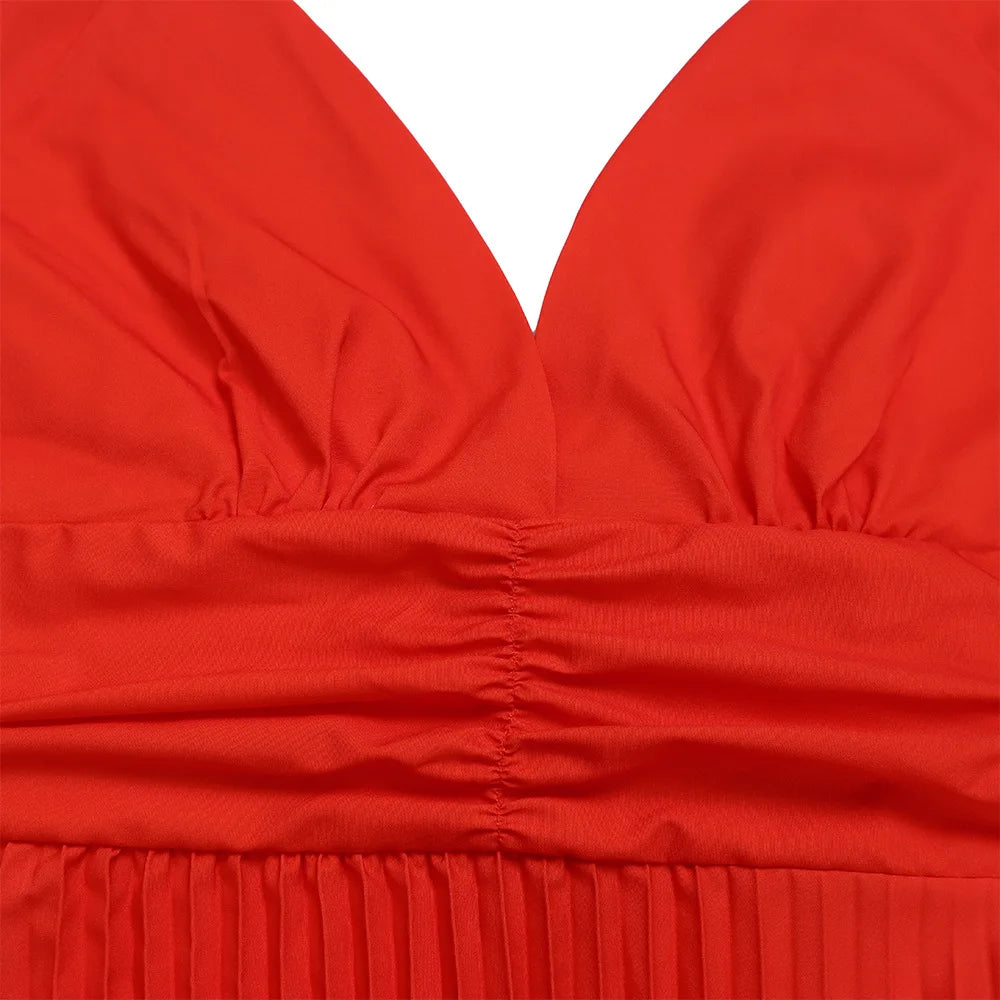 Halter Gradient Cocktail Dress