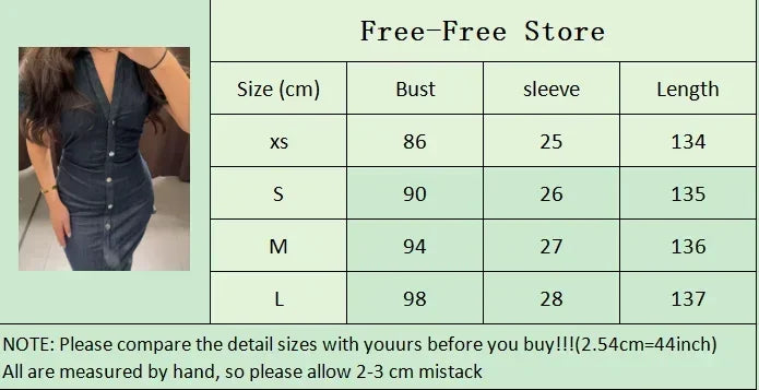 Retro Denim Maxi Dress