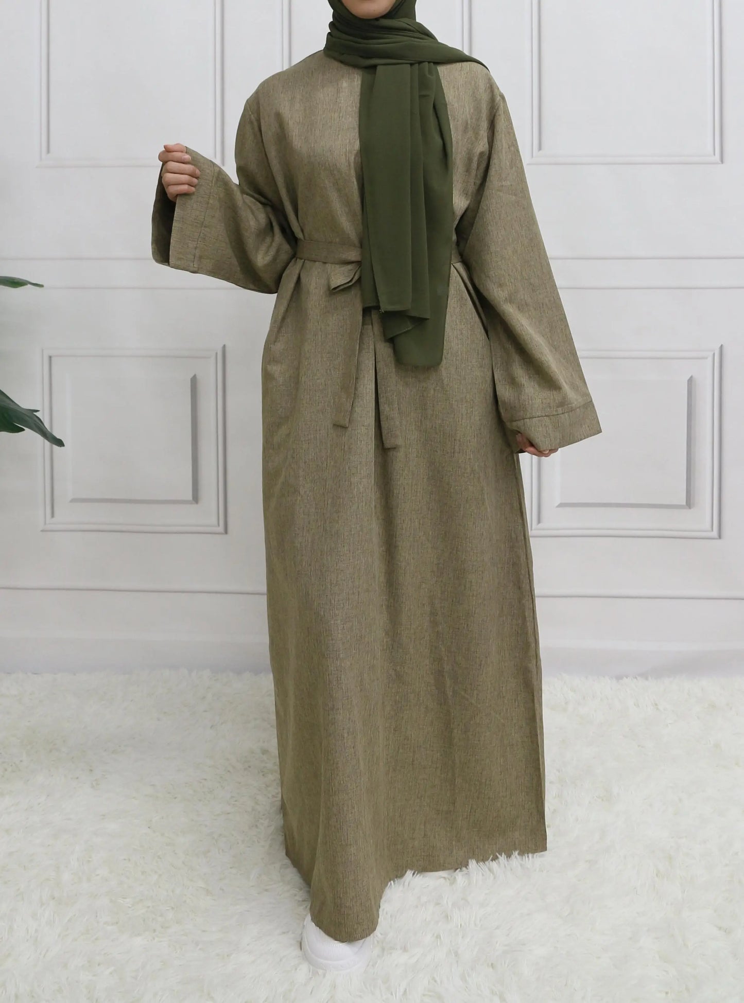 Belted Abaya Dress