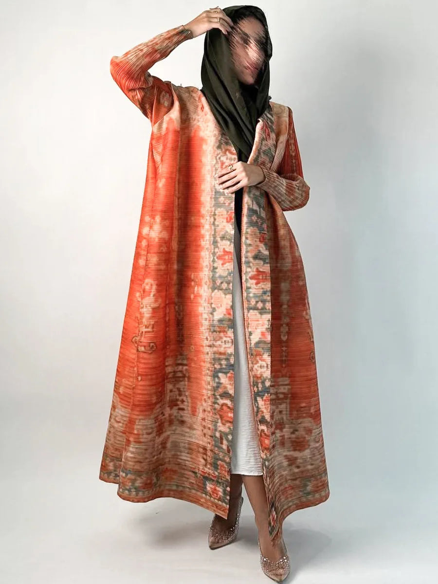 Vintage Print Abaya