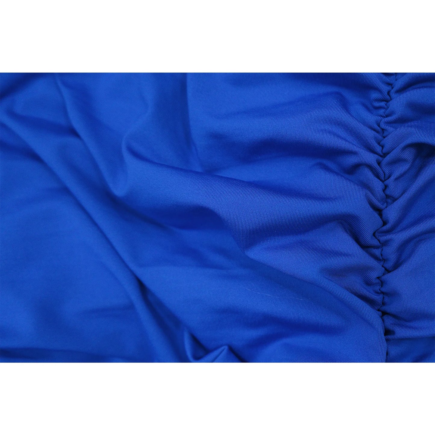 V-Neck Pleated Off Shoulder Dress