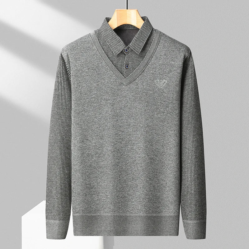 Fleece Polo Sweater