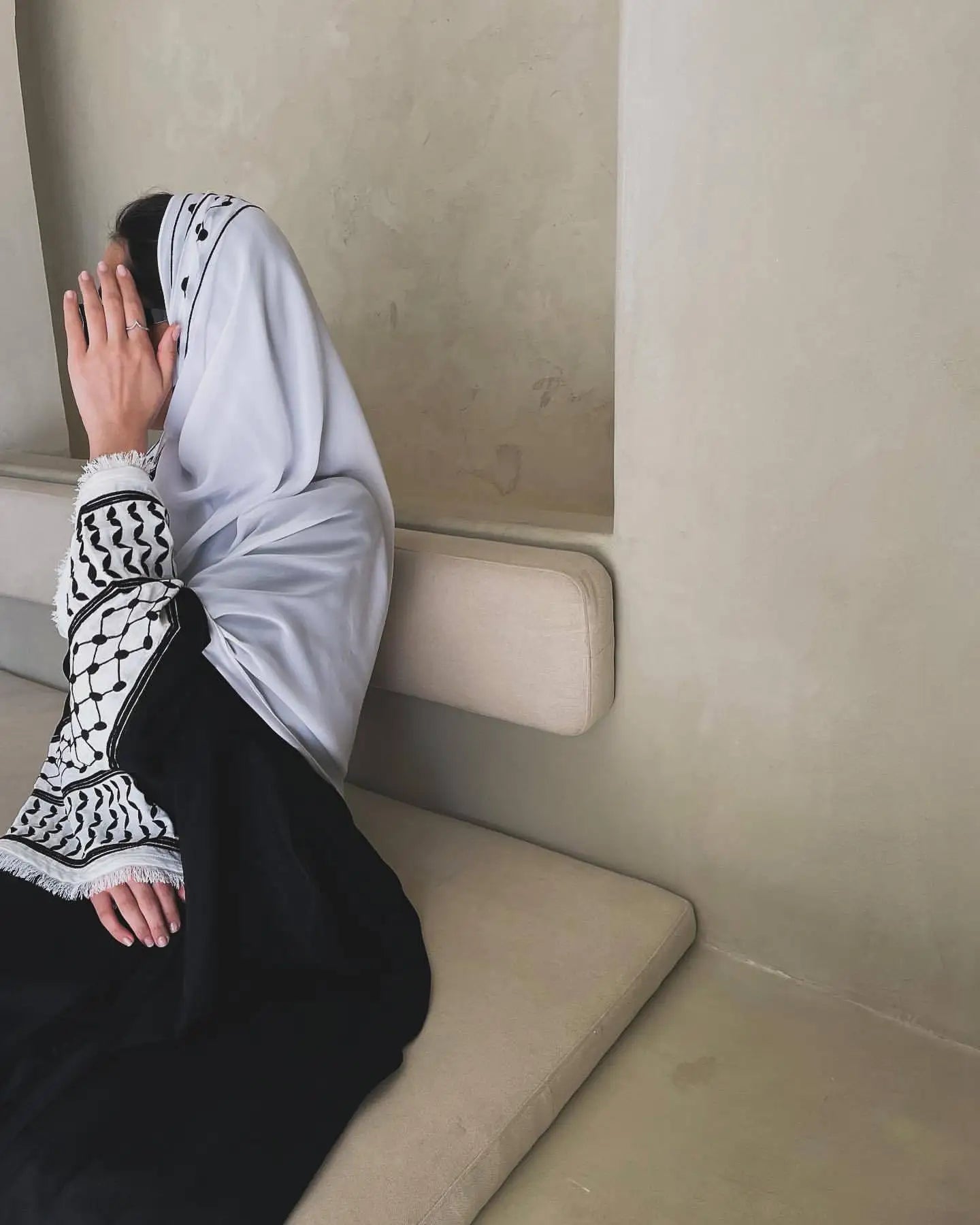 Embroidery Kimono Abaya