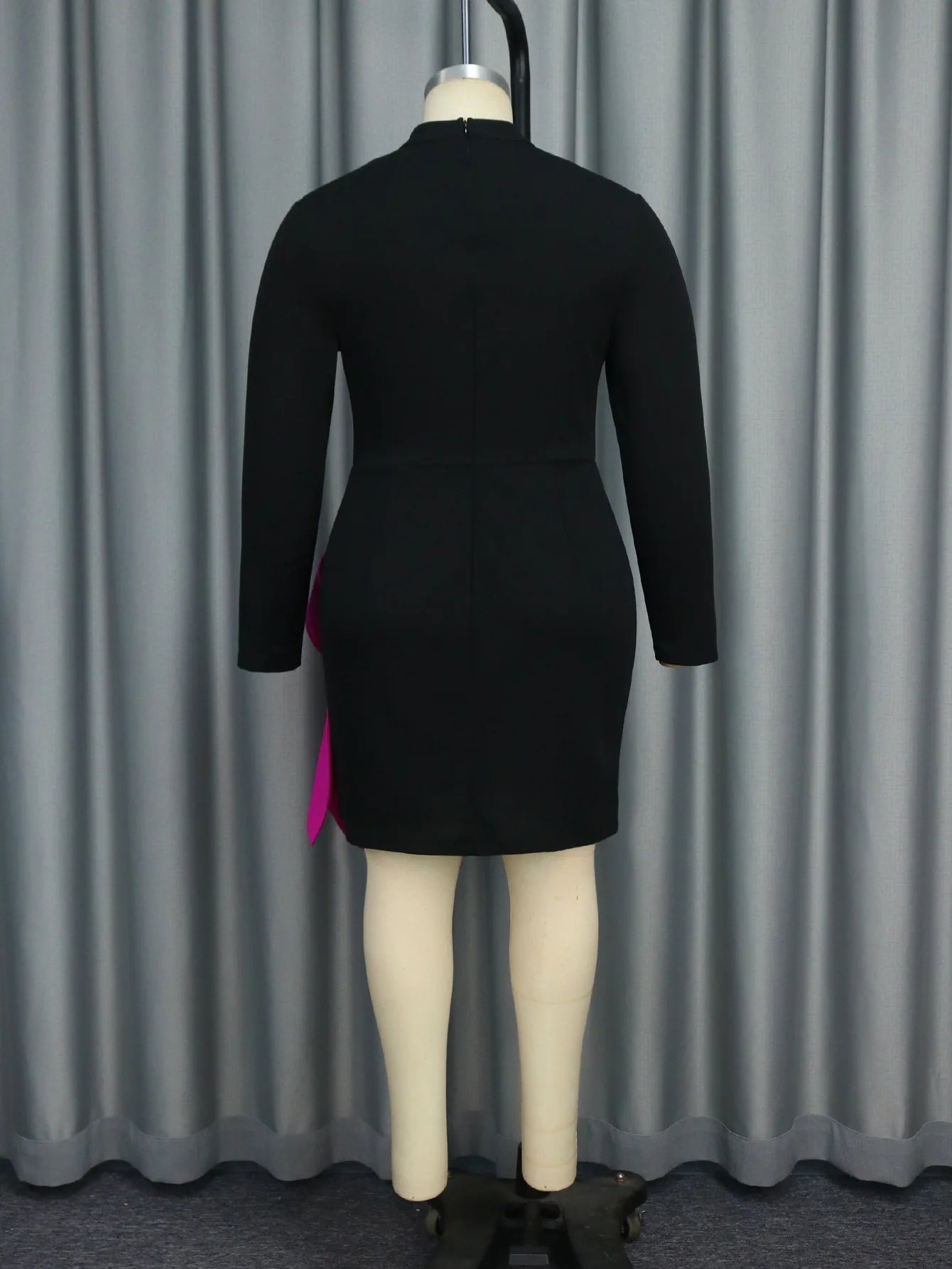 Rose Flowers Diamond Evening Dress - Black Luxury