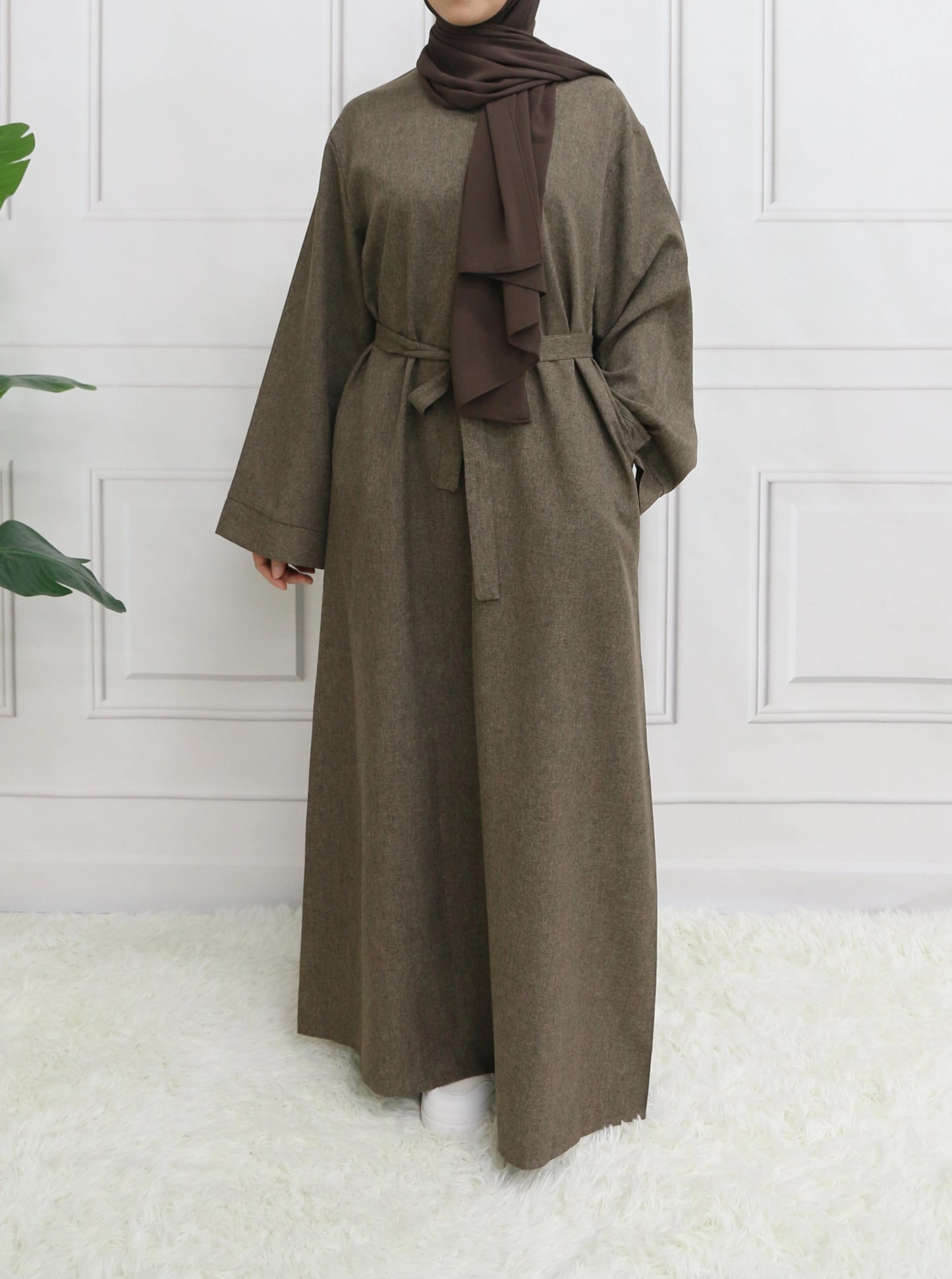 Belted Abaya Dress