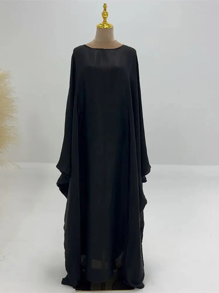 Satin Batwing Abaya