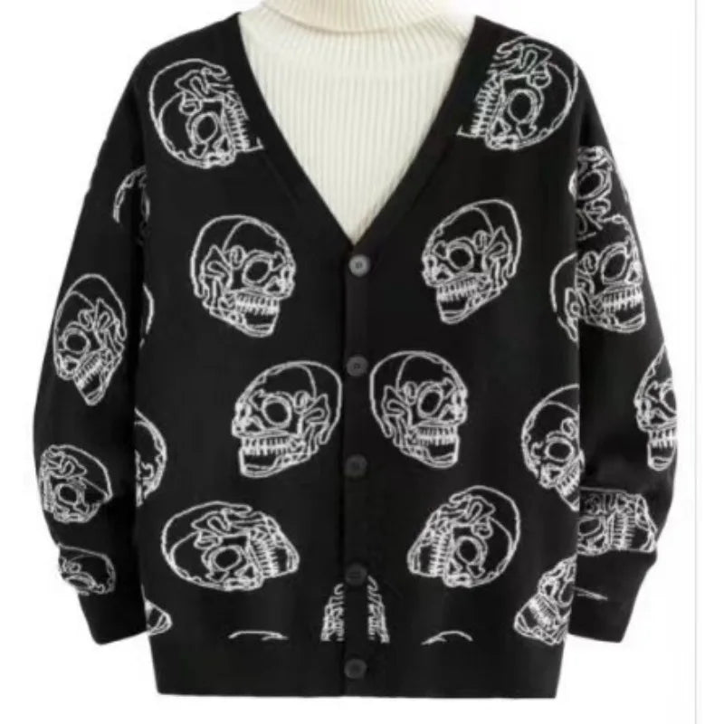 Halloween Jacquard Cardigan
