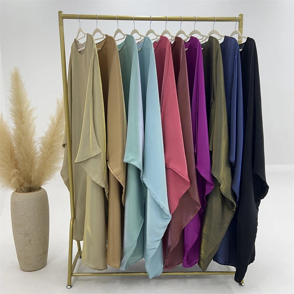 Satin Batwing Abaya