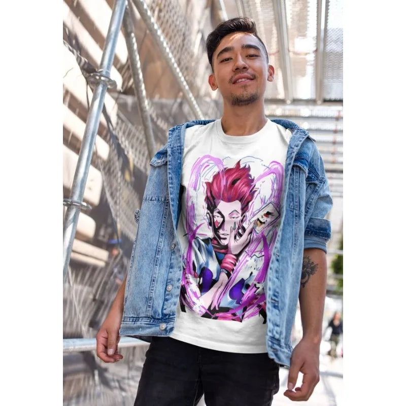 Hisoka T-Shirt Hunter X Hunter Manga Strip HXH Anime Gift Unisex Shirt All Size