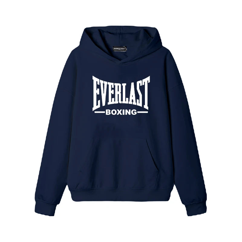 2025 New Everlast Logo Font Graphic Hoodie Men women Harajuku fashion Casual Trends Sweatshirt vintage Long sleeve pullover