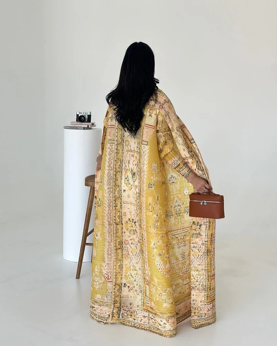 Vintage Print Abaya