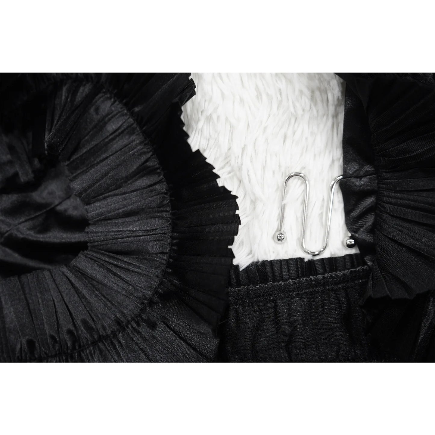 Ruffle Slit Skirt Party Set