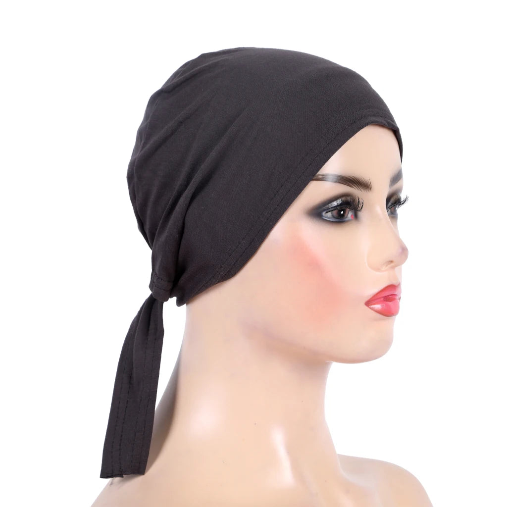 Tie Back Hijab Cap