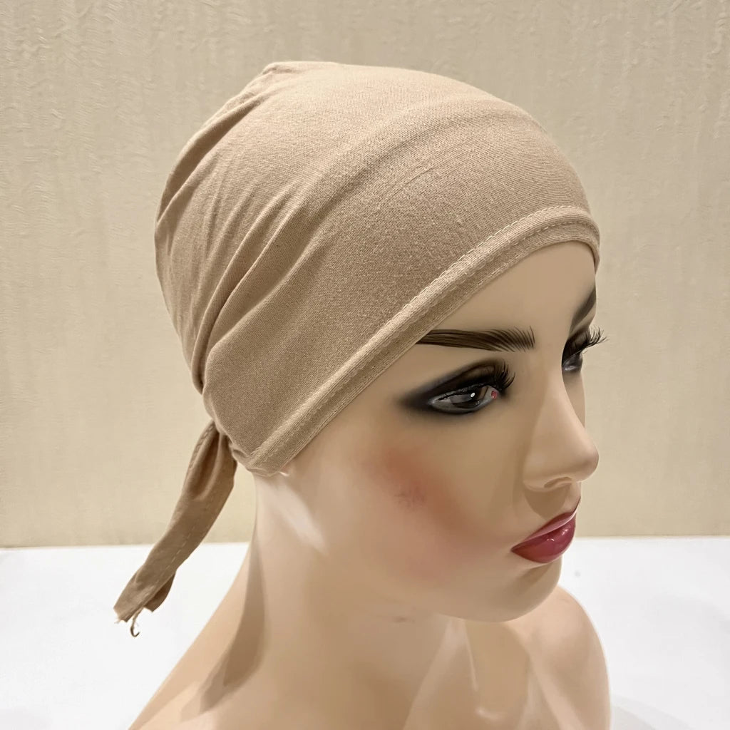 Tie Back Hijab Cap