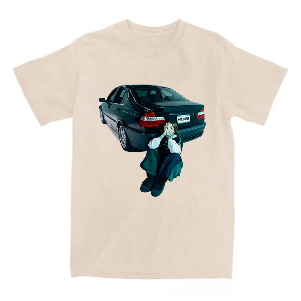 Women Tee Young Miko WASSUP Single 2025 T-shirt Summer Cotton Round Neck Tshirt Casual Singer Printing T Shirt Unisex Streetwear