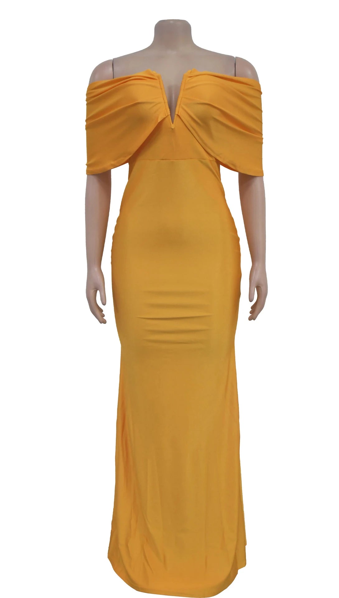 Off Shoulder Bodycon Maxi Dress