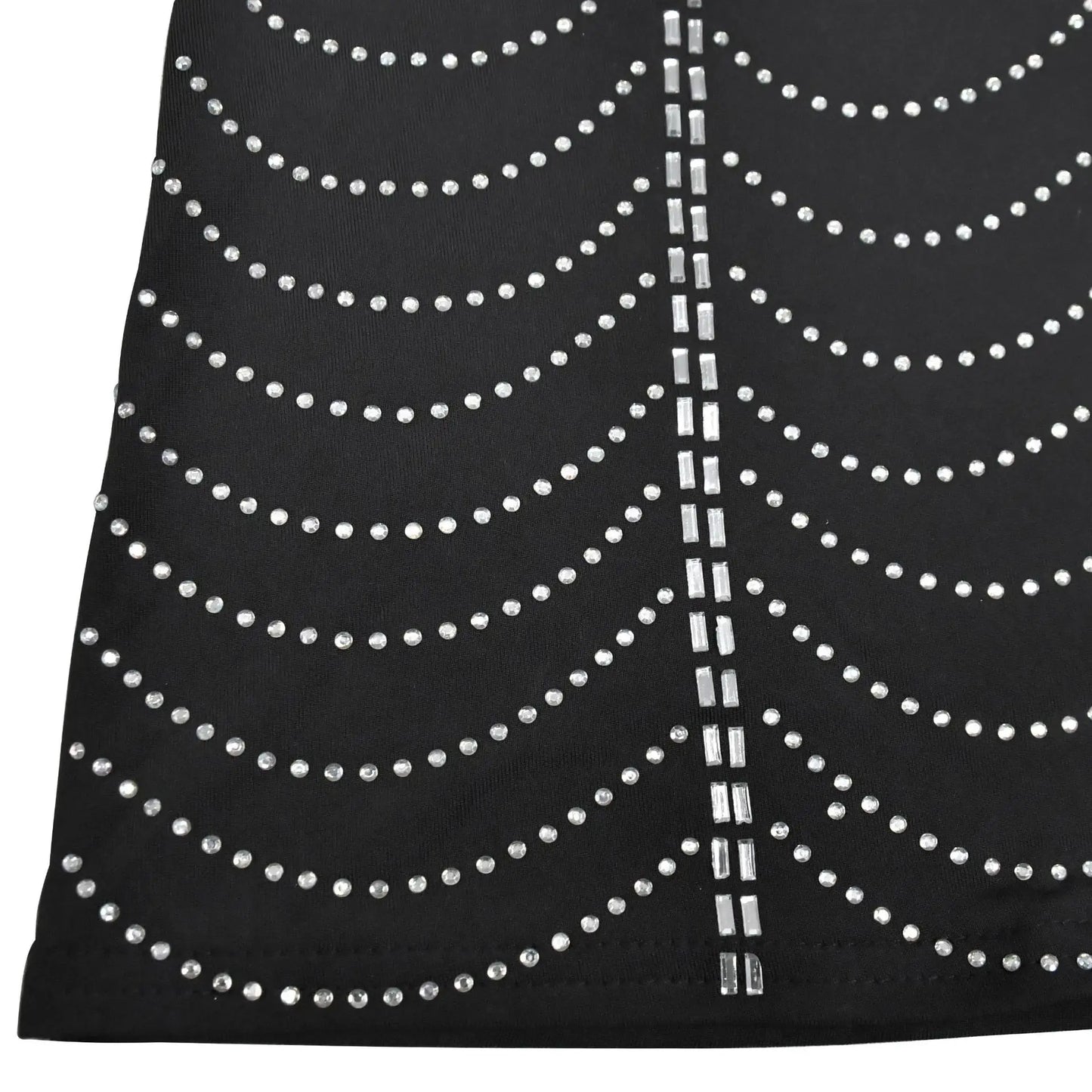 Rhinestone High Neck Evening Dress