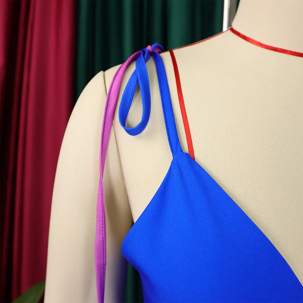 Halter Gradient Cocktail Dress