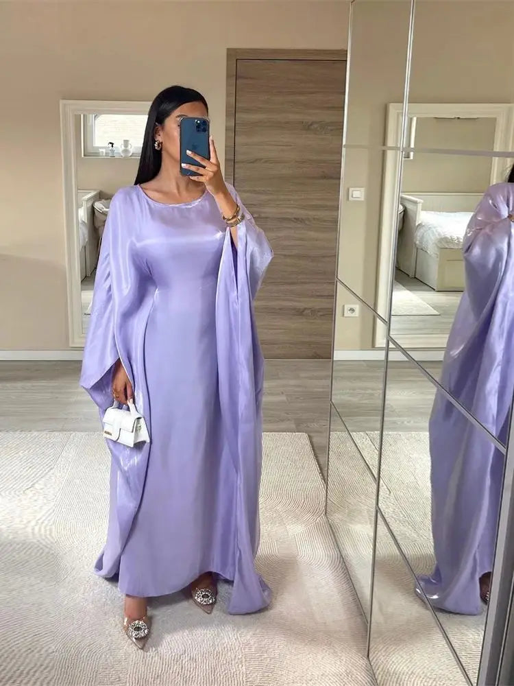 Satin Batwing Abaya