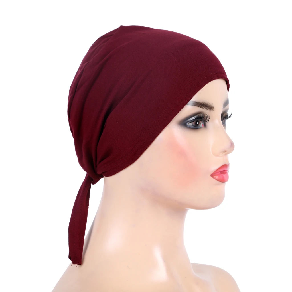 Tie Back Hijab Cap