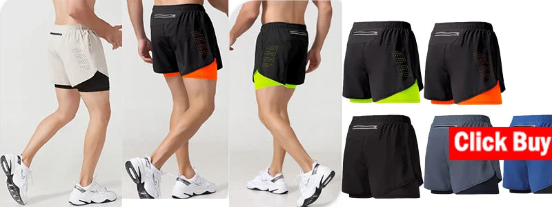 Men's Running Shorts 2-in-1