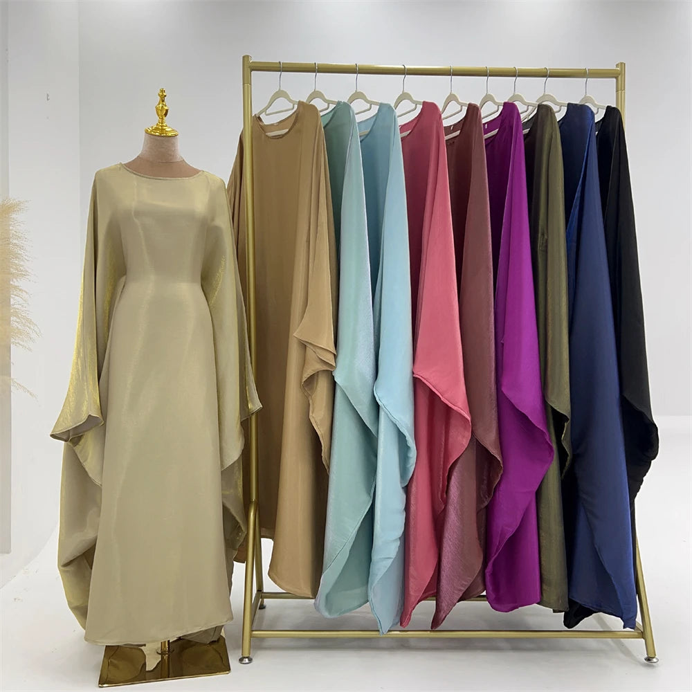 Satin Batwing Abaya