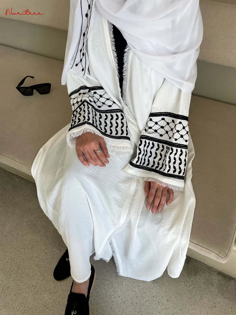 Embroidery Kimono Abaya