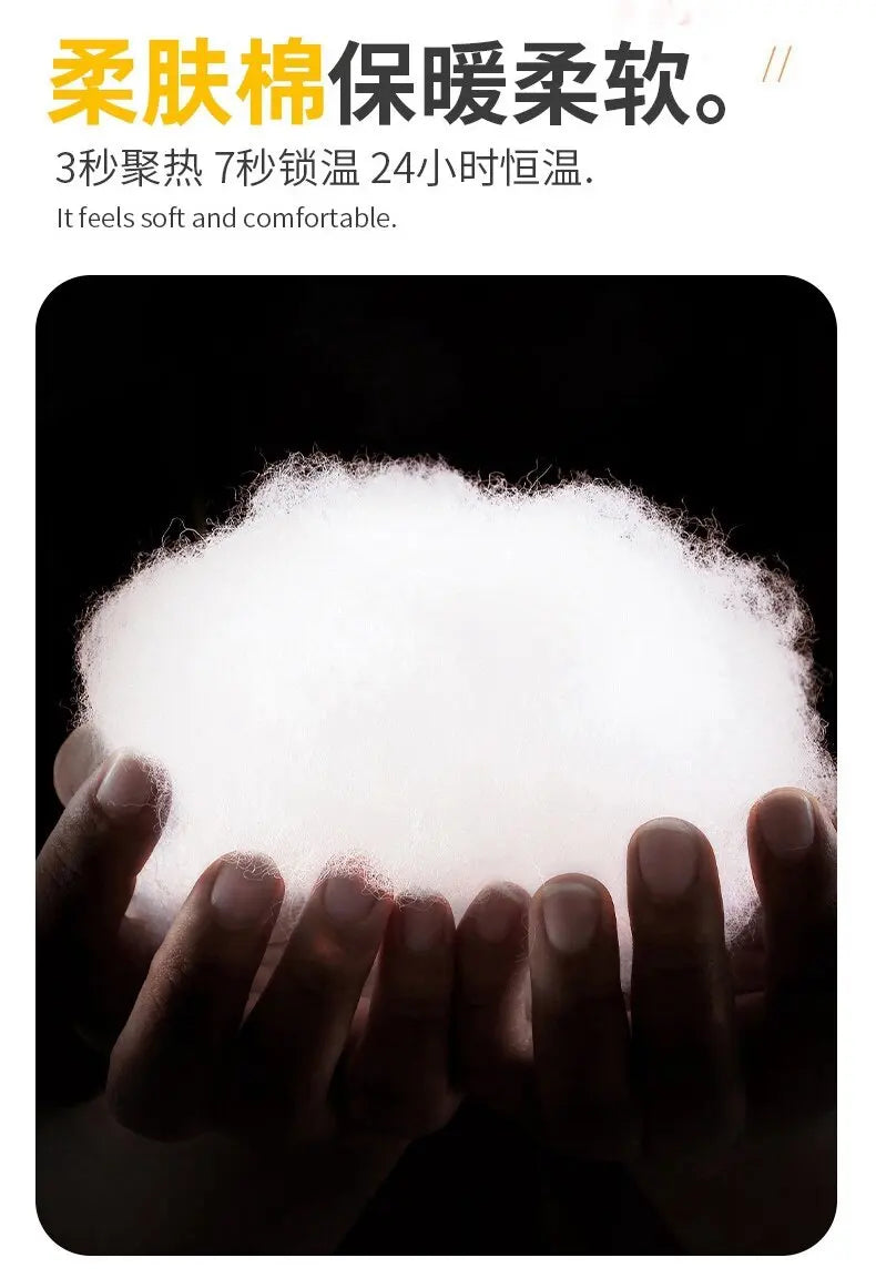 Autumn and Winter Fashion Solid Color Thickening Warm Hooded Cotton-Padded Jacket Men's Casual Loose Sports High Quality Coat