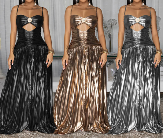 Spaghetti Strap Sequin Dress