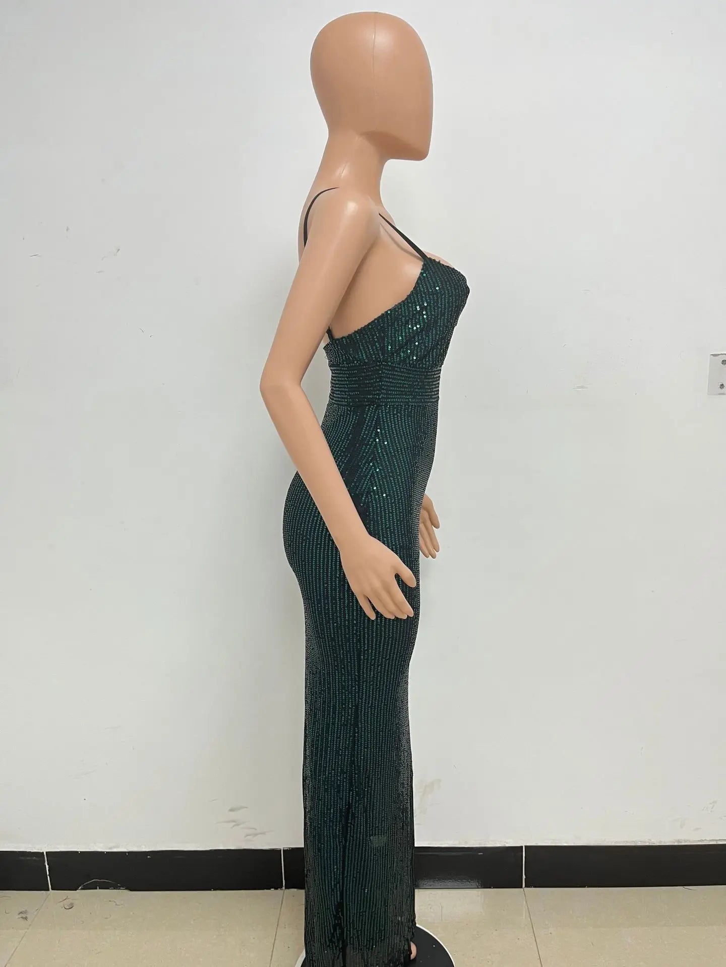 Sequin Halter Cocktail Dress