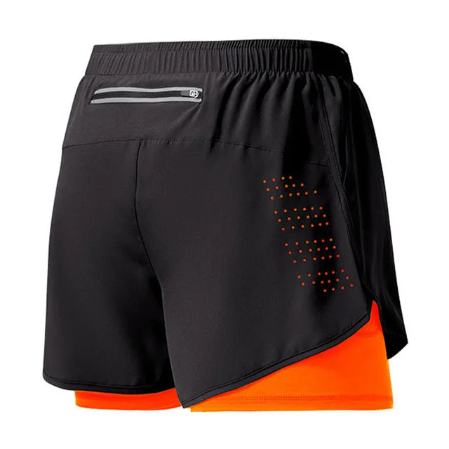 Men's Double Layer Running Shorts