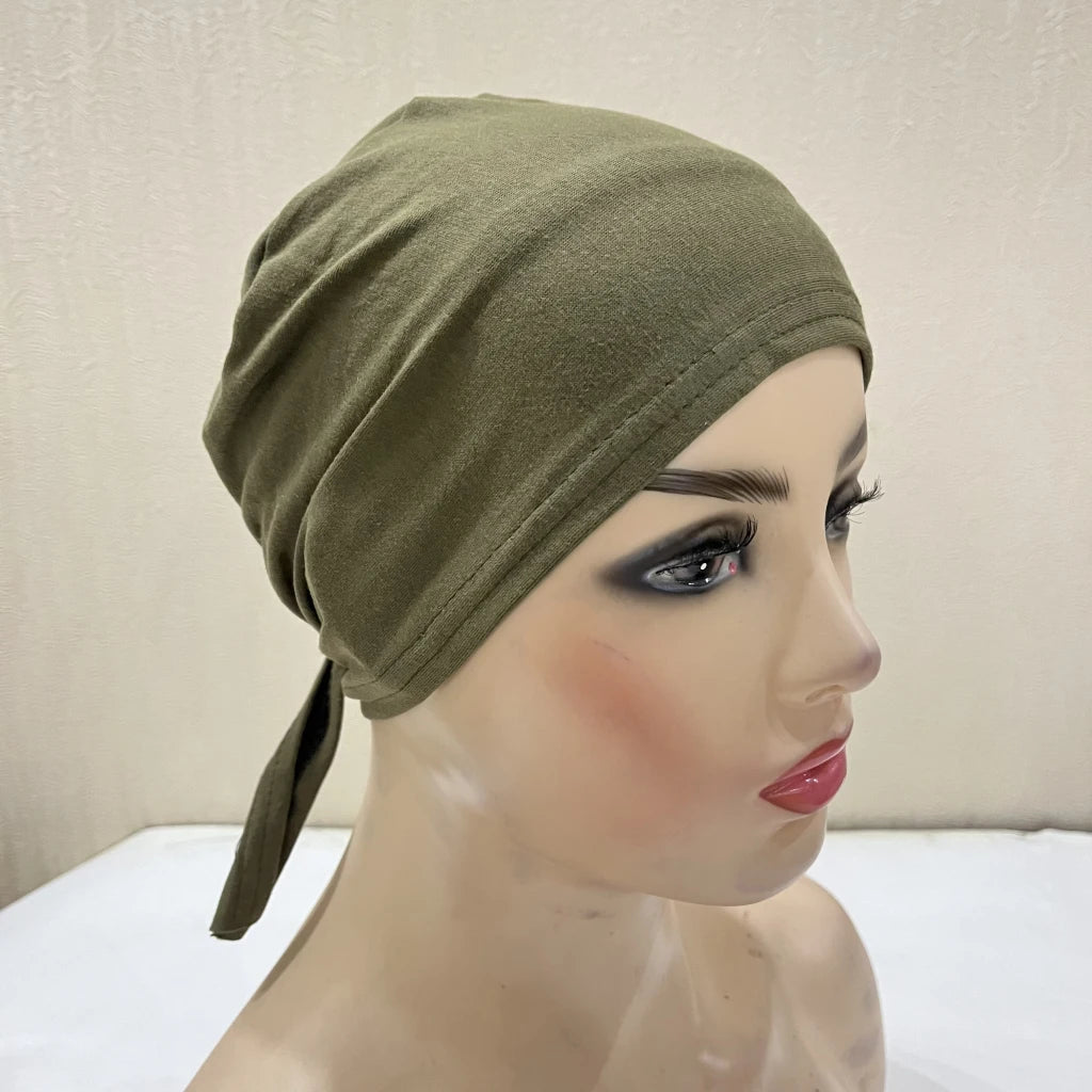 Tie Back Hijab Cap