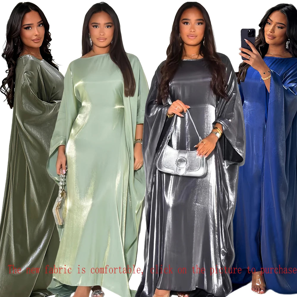 Satin Batwing Abaya