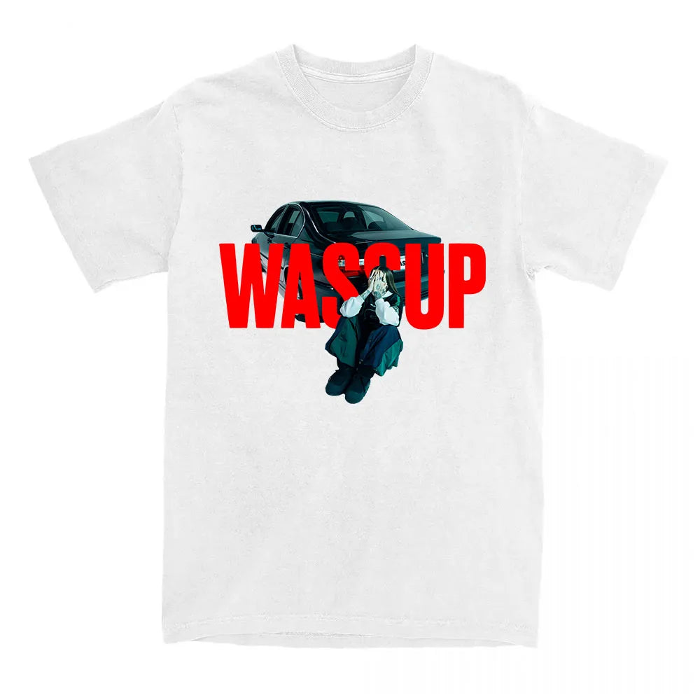 Women Tee Young Miko WASSUP Single 2025 T-shirt Summer Cotton Round Neck Tshirt Casual Singer Printing T Shirt Unisex Streetwear
