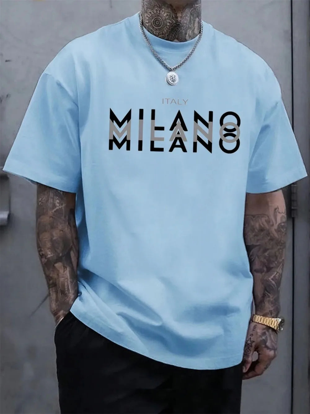 Shadow Pattern Fashion Tee