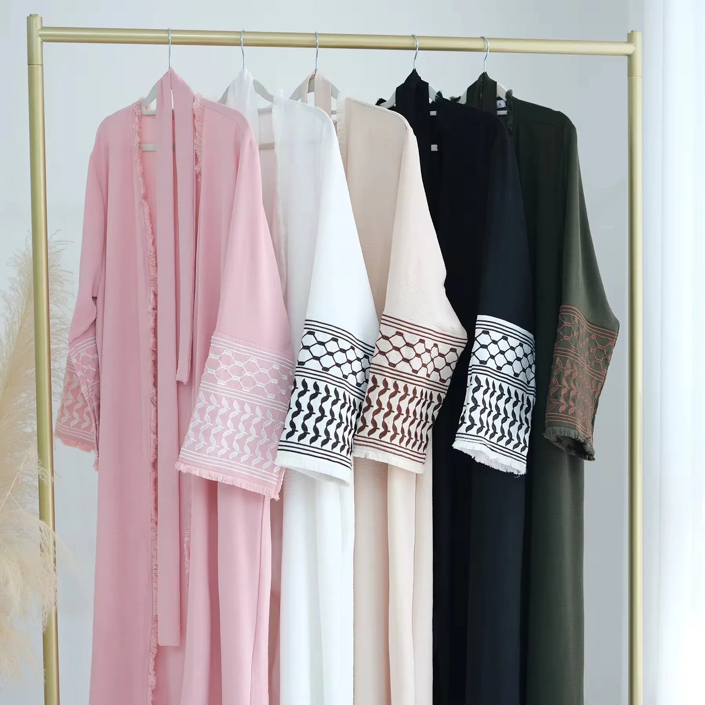 Embroidery Kimono Abaya