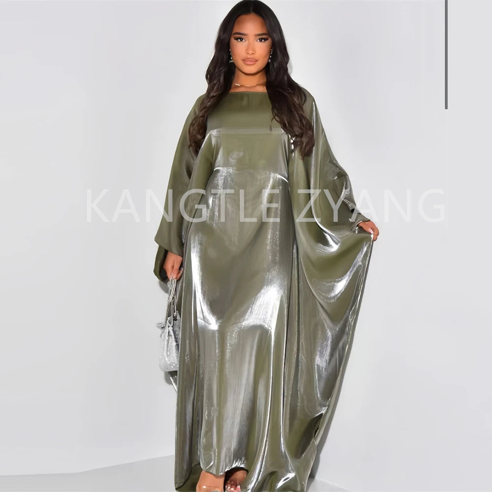 Satin Batwing Abaya
