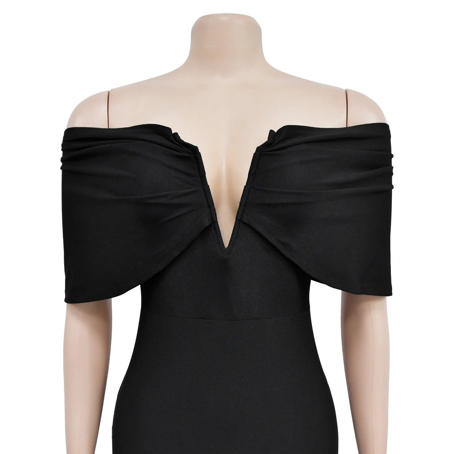 Off Shoulder Bodycon Maxi Dress